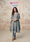 Aadhya By Aashirwad Mor Bagh Shimmer Silk Readymade Suits Exporters In India